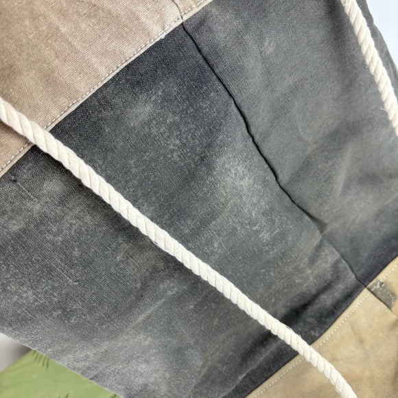 Mona B /RECYCLA Up-cycled heavy canvas rucksack/duffle bag-NWT - Picture 4 of 15